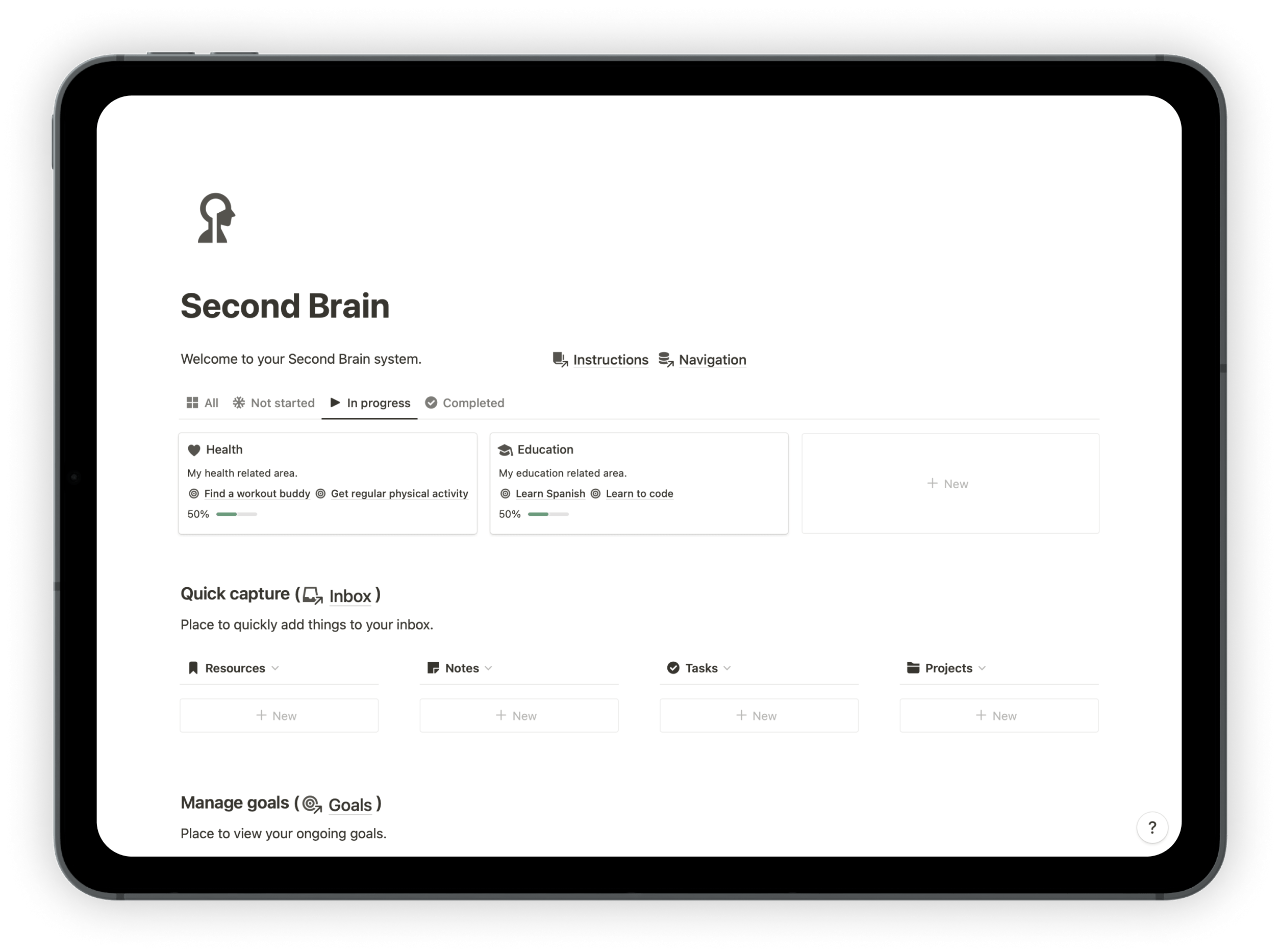 Notion Second Brain